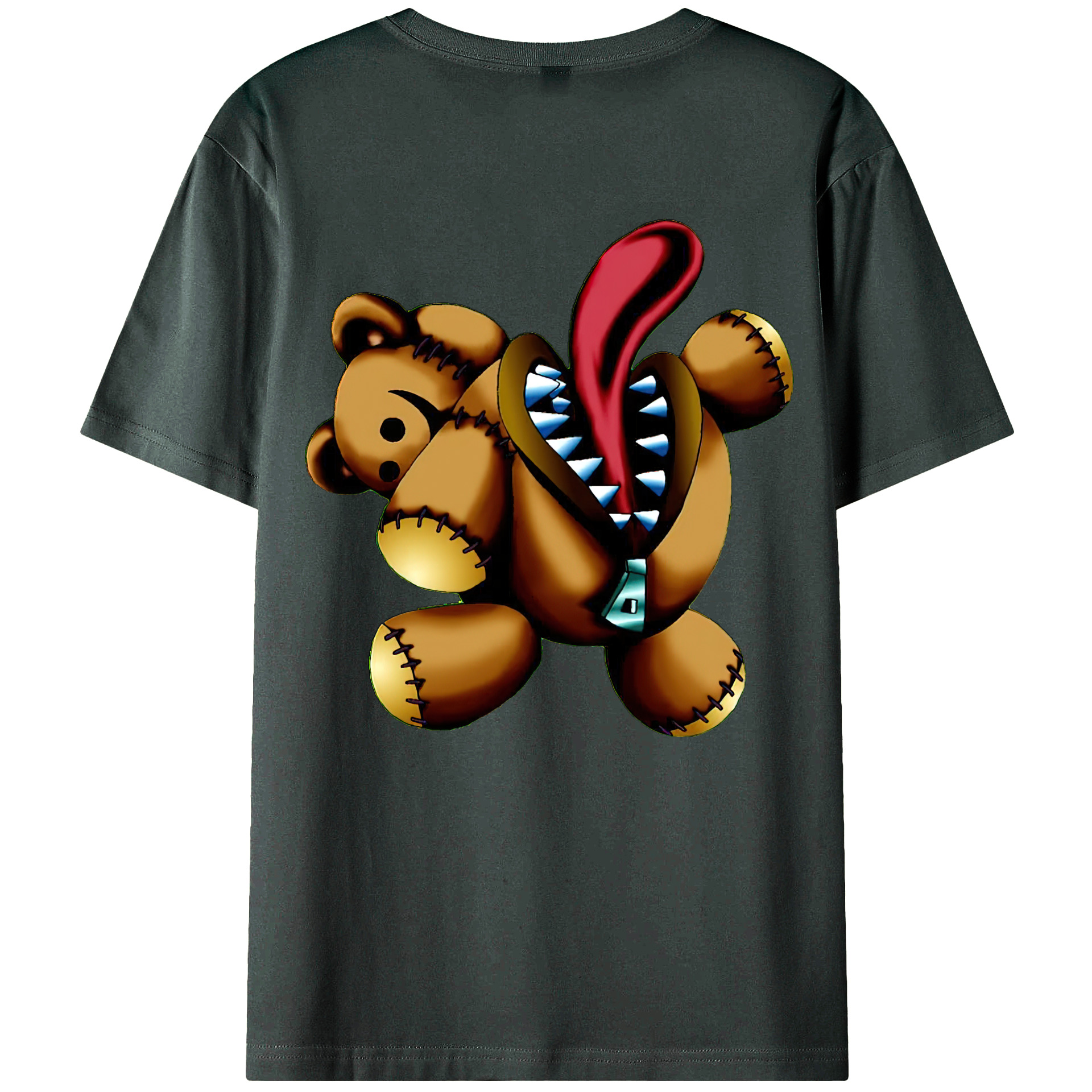 （画像用） 遊☆戯☆王 Yu-Gi-Oh! 綿100％ メンズ半袖Tシャツ（バックプリント） 通気性